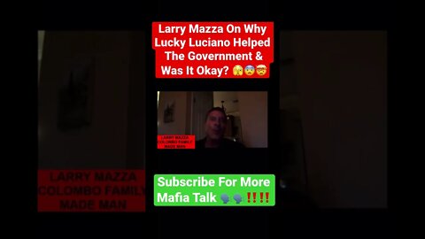 Larry Mazza On Why Lucky Luciano Helped The Government & Was It Okay? 🫣😨🤯 #mafia #mob #mobster