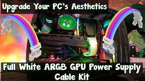 PSU Cables with ARGB Sync & Strimer Extension for a Sleek PC Build