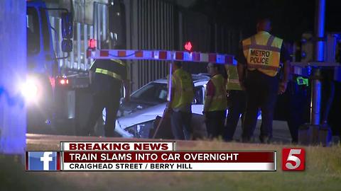 Train Hits Car In Berry Hill