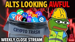 BTC LIVE - Bitcoin Weekly Candle Close, Altcoins On the Brink...