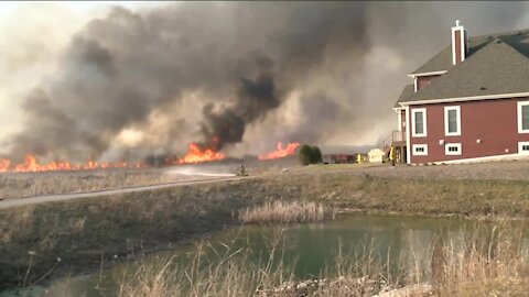 Menomonee Falls brush fire under control, residents can return to their homes