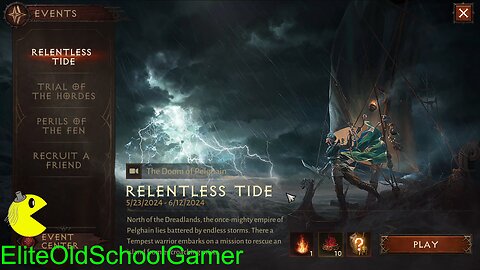 Diablo Immortal - Tempest - Relentless Tide - Tempest Only Quest - May 2024