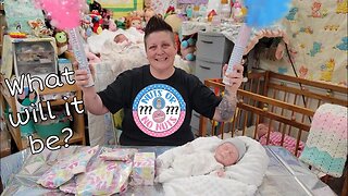 I'm Pregnant - Gender Revel Party for New Baby| Changing Silicone Preemie Baby| nlovewithrebonrs2011