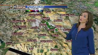 Showers still possible in the Valley