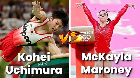 McKayla Maroney VS Kohei Uchimura VAULT GYMNASTICS COMPARISON