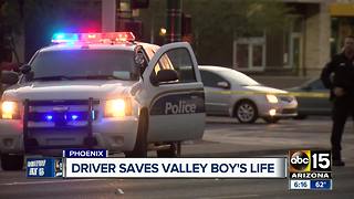 Stranger saves Valley boy's life after he was hit crossing the street