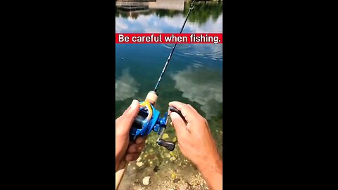 Be Careful Fishing 2lbs Test #fishing #ultralightfishing #tips