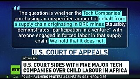US court sides with tech companies over child labor in Africa