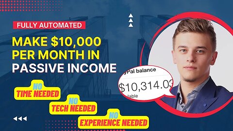 Make $10,000 A Month In Passive Income, (FULLY AUTOMATED) Make Money Online