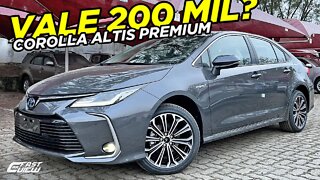 NOVO TOYOTA COROLLA ALTIS PREMIUM HYBRID 2023 FAZ 17,9 KM/L MAS VALE QUASE R$200 MIL?