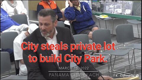 City of Panama City Beach steals private lot to build City park
