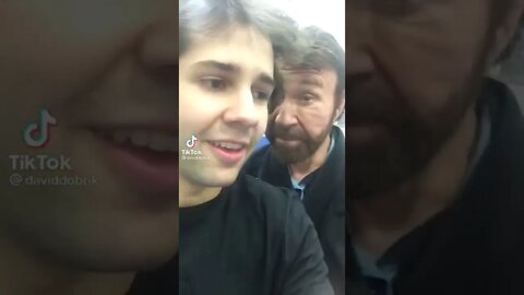 David Dobriks gets choked by Chuck Norris