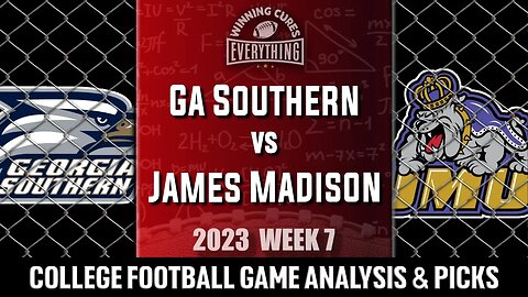 Georgia Southern vs James Madison Picks & Prediction Against the Spread 2023 College Football Analys