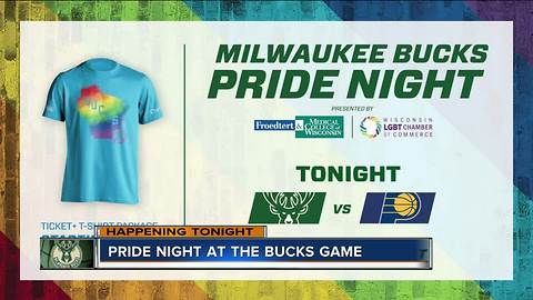 Milwaukee Bucks hosting second annual 'Pride Night' Friday vs. Indiana Pacers