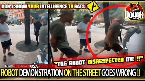 ROBOT DEMONSTRATION ON THE STREET GOES WRONG !! (USA)