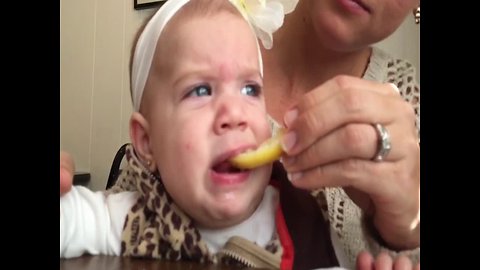 This Baby's Slo-Mo Sour Face will Crack you Up