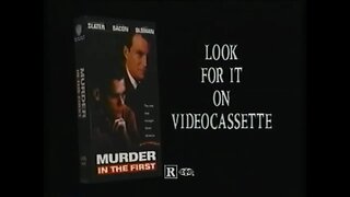 MURDER IN THE FIRST (1994) VHS Promo Trailer [#VHSRIP #murderinthefirstVHS]