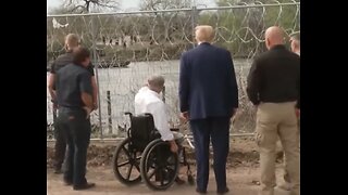 People In Mexico Yell 'Trump' As He Tours The Border