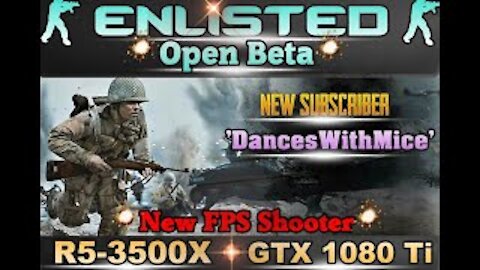 ENLISTED (Open Beta) 2K High 🔥 #Tech4Sale Demo 🔥 R5-3500X + GTX 1080 Ti 🔥 A Full MSI *Themed* Build