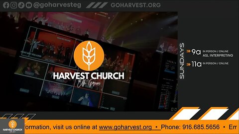 HARVEST CHURCH Elk Grove LIVE @ 11AM