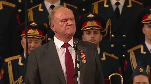 100th Anniversary of USSR - Soviet Anthem and Zyuganov's Speech - English Subtitles