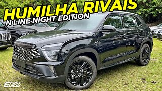 NOVO HYUNDAI CRETA N LINE NIGHT EDITION 2024 MELHOR SUV COMPLETO COM ACC, TETO SOLAR E ESPORTIVIDADE