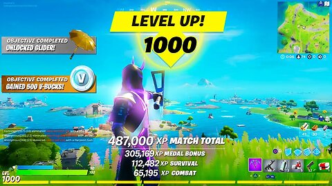 HOW TO UNLOCK LEVEL 1000 FAST! - Season 3 Guide (Fortnite XP Glitches, Level Up Fast Methods & More)