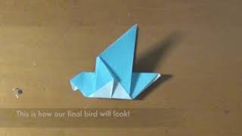 How to make an origami dove