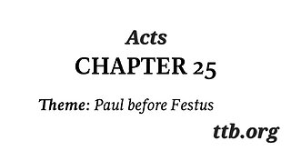 Acts Chapter 25 (Bible Study)