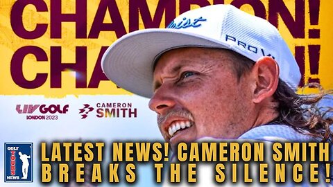 💥 THE CROWD REACTED! LOOK WHAT CAMERON SMITH REVEALED AT LIV GOLF IN LONDON! 🚨GOLF NEWS!