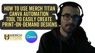 Merch Titan Canva Automation Tool for Print-on-Demand Designs