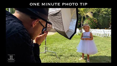 1 Minute Photo Tip- How to Take Great Wedding Portraits in Harsh Light