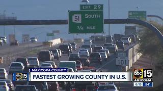 Maricopa County tops list as fastest growing county