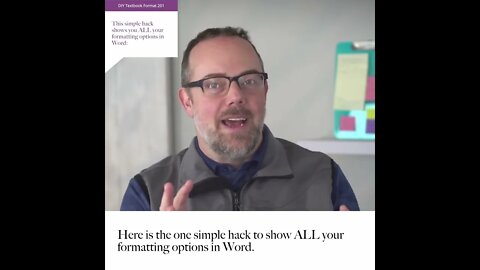 This simple hack shows you ALL your formatting options in Word!