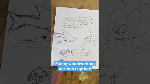 It will make you laugh! A funny woodworking project illustration #viral #funny #awesome