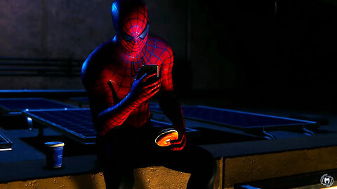 Spiderman (Tobey Maguire Suit) gets a donut and coffee