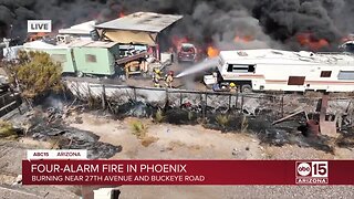 Phoenix Fire officials discuss fighting efforts against large fire