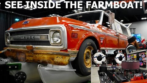 Inside STREET OUTLAWS Farmtruck and AZN's Pontoon Farmboat