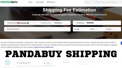 How to find Shipping Cost to your home on Pandabuy (2023)