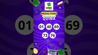 🍀 Resultado QUINA 6046 | Sentindo Sorte #shorts