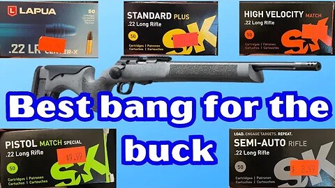 CZ 457 LRP Ammo Best Bang for the Buck! Lapua and Sk ammo comparison high to low!