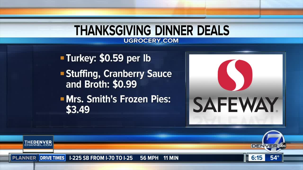 Finding deals on Thanksgiving meal items