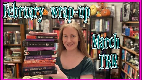 FEBRUARY READING WRAP-UP & MARCH BOOK TBR *** (17 books) *** vampire ~ Point Horror ~ Goosebumps ~ Mina and the Slayers update (booktube booktuber #booktube #booktuber)