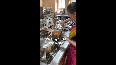 Hare Krishna #cooking for Krishna #foreigners embrace sanatan dharma #jagannath #iskcon #shorts.