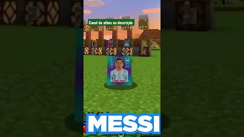 MINECRAFT: ATHOS SE TRANSFORMA EM FIGURAS DA COPA #shorts