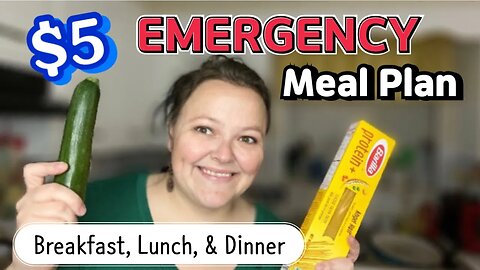 *NEW* $5 EMERGENCY Meal Plan || Feed Your Family During Hard Times