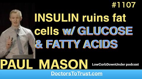 PAUL MASON a: | INSULIN ruins fat cells w/ GLUCOSE & FATTY ACIDS