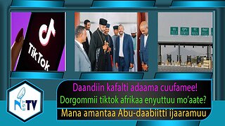 ETHIOPIANESTTV:Daandiin kafalti adaama cuufamee!Dorgommii tiktok afrikaa enyuttuu mo’aate?