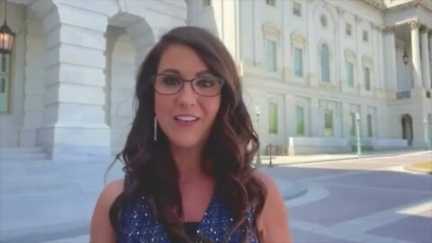 Rep. Lauren Boebert Readies Disinfo Defund Bill, Blasts Mayorkas On Steps Of U.S. Capitol
