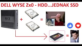 Dell WYSE Zx0 - Dwa dyski HDD - dysk SSD pod SATA - zabawa z terminalem i PROXMOX